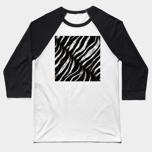 Stylized Zebra Fur - Printed Faux Hide #9 Baseball T-Shirt